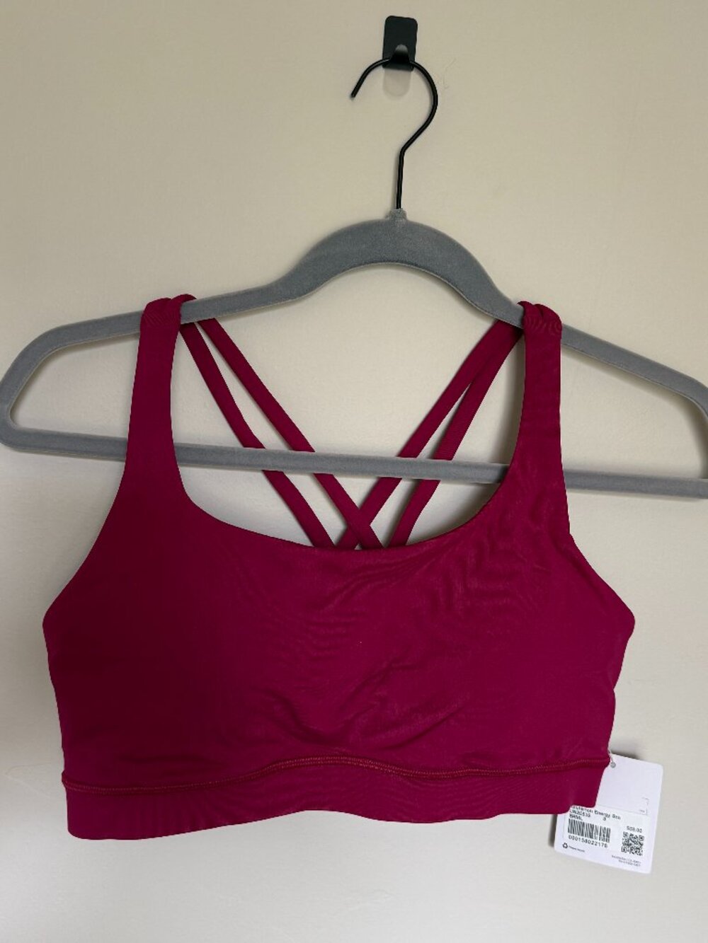 Lululemon Energy Bra Size 8 NWT Pink Strappy Back Medium Support